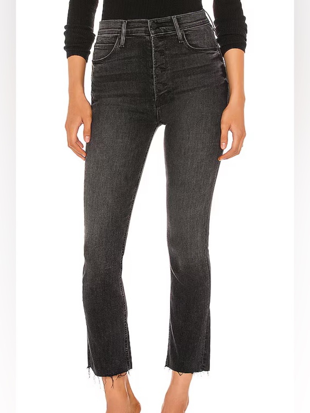 MOTHER The Pixie Dazzler Ankle Fray in Night Shadow Size 24